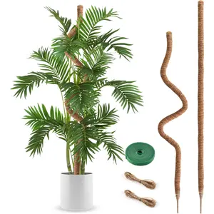 2 Pack Moss Pole, 63 Inch Bendable Moss Poles for  Monstera Long for Climbing ,   Pole  Sticks Support Stakes for Indoor  to Grow Upwards