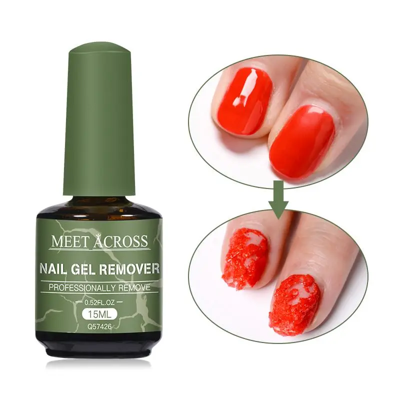 Nail Gel Remover, Gentle Nail Polish Remover for Acrylic and Poly Gels, Fast & Health Nail Art Remover, Easy To Apply, Nail Care Product, Nail Manicure Glue Remover Nail Products, Acetone Free Nail Polish Remover