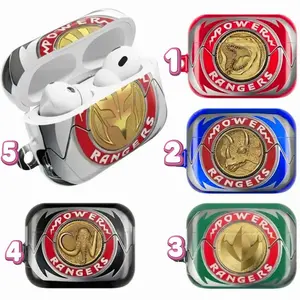 Colorful Superhero AirPods Case, Retro Morphin Style Earbuds Cover for AirPods 1 2 3 4 & AirPods Pro 1 2 3, Trendy Protective Case Gift