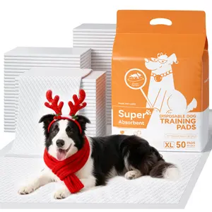 Meowant 6-Layer Super Absorbent Large Dog Pee Pads Quick-Dry Leak-Proof Disposable Potty Training Pads for Dogs & Cats 35"x24" xl - Litters