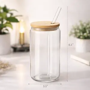 Viral Iced Coffee Glass Cup (16oz)