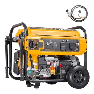 【Summervibes】VEVOR Portable Generator, Gasoline 13500W Peak Watt & LPG 12000W Peak Watt Dual Fuel Generator, Home Backup Generators with Electric Start, Gasoline & LPG Powered, CO Sensor, 20A & 50A Outlets