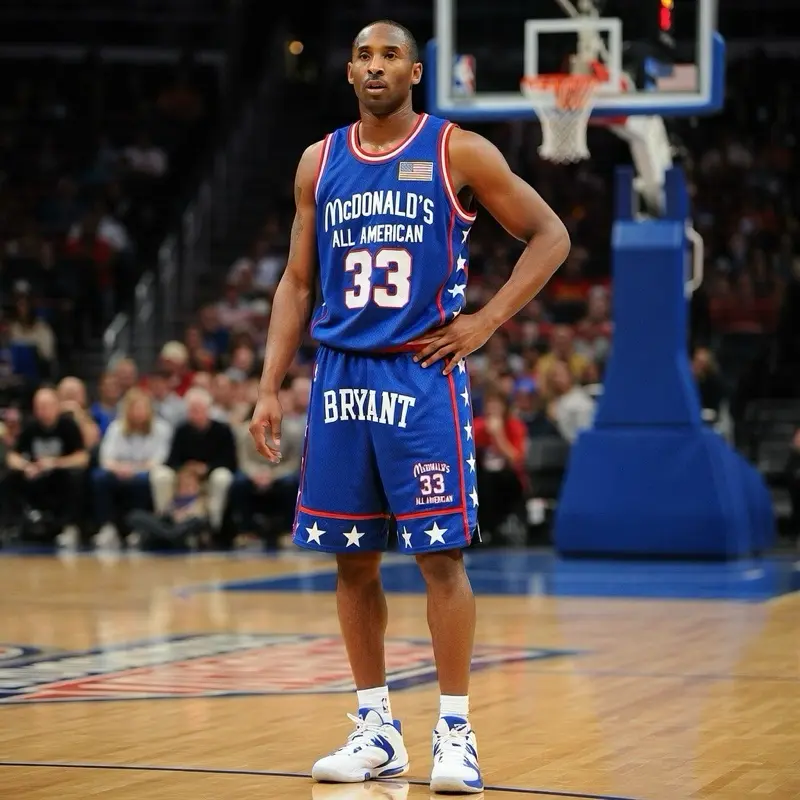 Men's 2-Piece Kobe Bryant All-American McDonald's Jersey and Shorts Set, Menswear Athletic Outfit