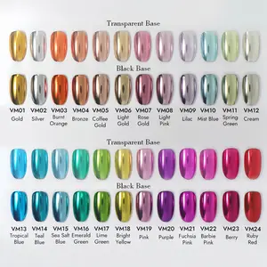 Metal Chrome Powder for Nail Art, Reflective Nail Glitter Set with Brush, Glitter Nails, Perfect for Women and Girls, Non-Toxic, Easy Application