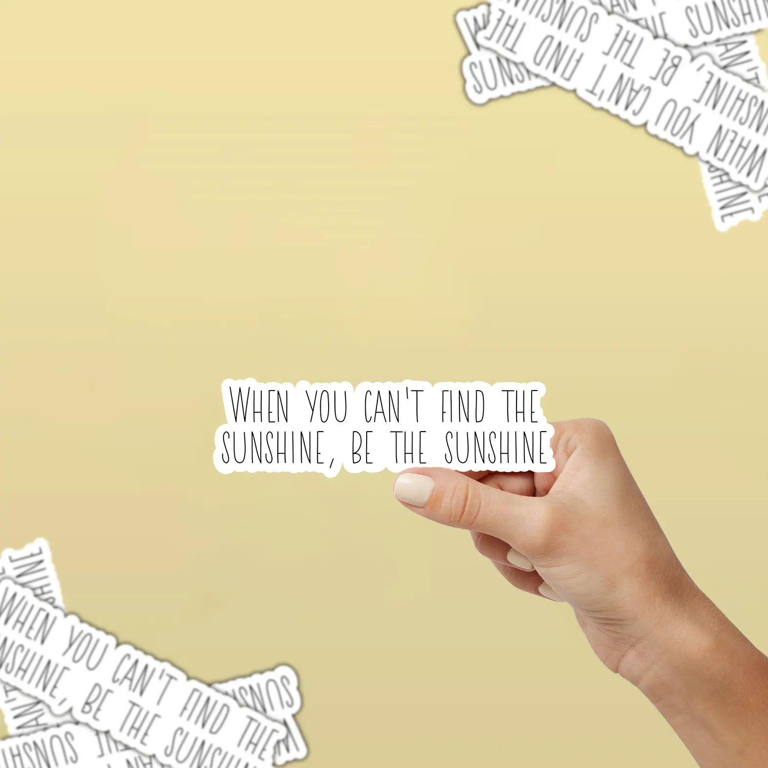 Be The Sunshine Waterproof Vinyl Stickers