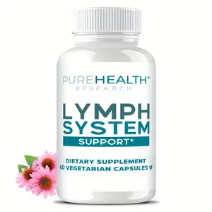 Lymph System Support Supplement - Lymphatic Drainage Supplement with Dandelion Extract, Cleavers, Burdock Powder - 60 Capsules