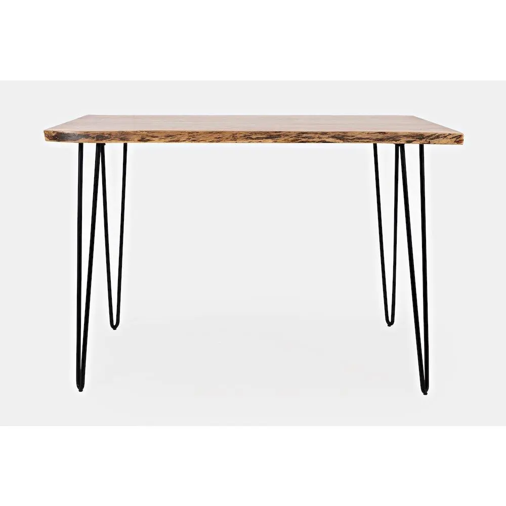 Nature's Edge 52'' Modern Solid Wood Live Edge Counter Height Dining Table, Natural Beauty, Artisan Dining Room Furniture