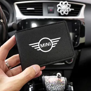 Car Driver License Bag Purse, Business Credit Card Holder, License Holder for Mini Cooper, Car Accessories, Clip-Ons