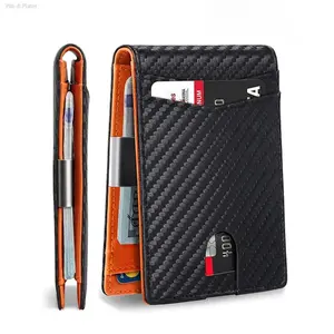 Men’s Slim Wallet with Money Clip RFID Blocking 12 Card Slots Minimalist Front Pocket Wallet Compact Lightweight for Everyday Carry Travel