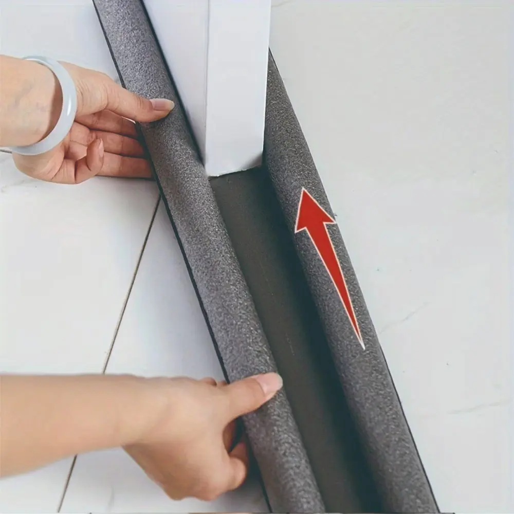 Door Draft Stopper Bottom Seal, Door Sweep for Bottom of Door, Under Door Draft and Noise Blocker for Indoor Bedroom or Apartment Doors, Easy Install Door Seal Strip, Windproof Barrier, Garage Door Seal Bottom