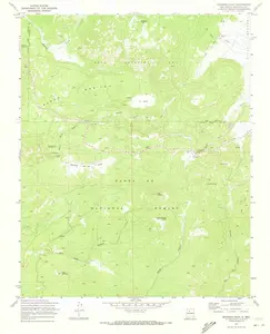 Redondo Peak New Mexico USGS Topographic Quadrangle Map, 1970, 1:24000