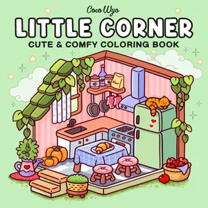 Little Corner: Coloring Book for Adults and Teens, Super Cute Designs of Cozy, Hygge Spaces for Relaxation (Cozy Spaces spring Coloring) little corner hygge space
