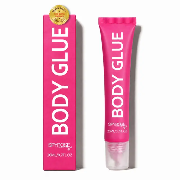 Bra Body Adhesive (20G/0.7oz) - Gentle Skin-Friendly Long Lasting Slip Resistant Body Fashion Glue, Mini Portable On-the-Go Tube, Must-Have Accessory for Backless Gowns, Strapless Bras & Invisible Underwear Womenswear