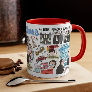 The Clue Movie Quote Collection Mug, Flames Flames One The Side Of My Face Mug, Meme Movie Quote Mug, Gift For Fans, Coffee Mug
