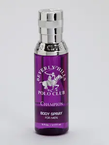 Beverly Hills Polo Club | Champion Natural Body Spray 200ml for Men - Long-Lasting Fragrance with Natural Essential Oils - Bold & Masculine Scent - Provides All-Day Freshness | Ideal for Everyday & Special Occasions