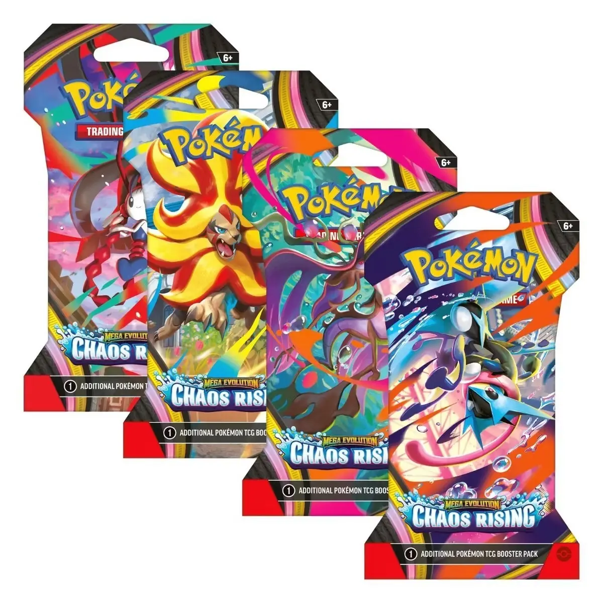 Pokemon - Chaos Rising Sleeved Booster Pack x 1