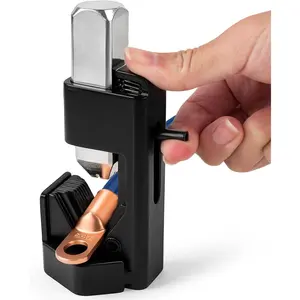 Lug Crimper Tool for 8 AWG to 0000 AWG Battery & Welding Cables, Heavy Duty Crimping for Electrical, Automotive & Industrial Applications