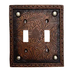 Tooled Resin w/ Stud Double Switch Wall Plate