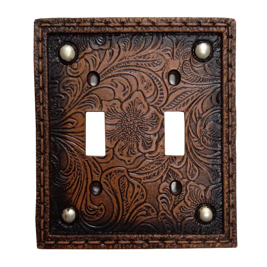 Tooled Resin w/ Stud Double Switch Wall Plate