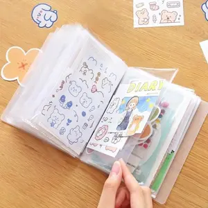 A6 Insert Style Storage Book, 1 Count Clear File Folder, File Storage Book for Home School Office Dormitory Outdoor Office Supplies Files Organizer