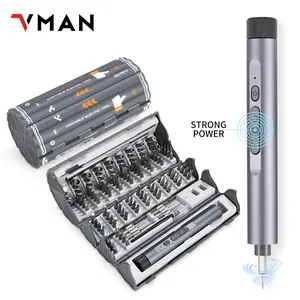 138-in-1 Precision Electric Screwdriver Set, Cordless Heavy Duty Portable USB Rechargeable Electric Screwdriver with Storage Box, Multifunctional Handheld Tools for Phone, Camera, Computer