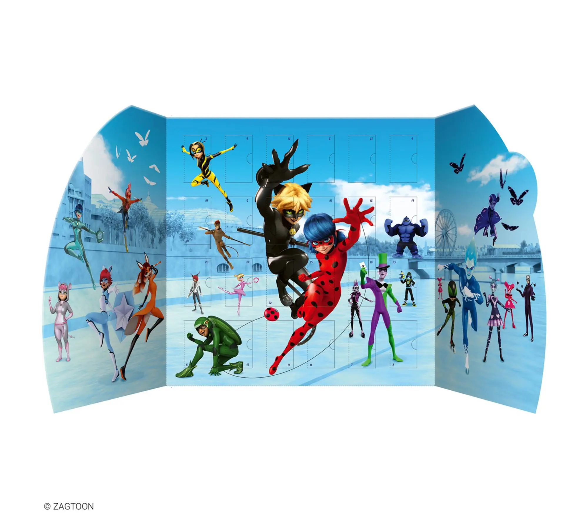 book n app Sticker Book Advent Calendar Zag Heroez Miraculous