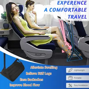Aircraft Hammock with Foot Pedal for Office Leisure Travel on Aircraft or High-Speed Rail