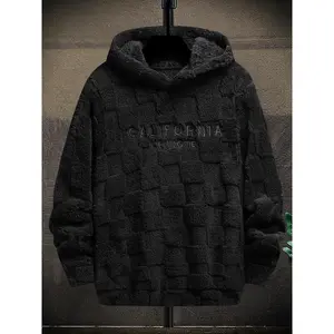 Men'sCasualFashionPulloverSweater,SimpleStyle,WarmFleeceLining,LongSleeveDropShoulderDesign,PerfectforFall&Winter Menswear HoodieGift