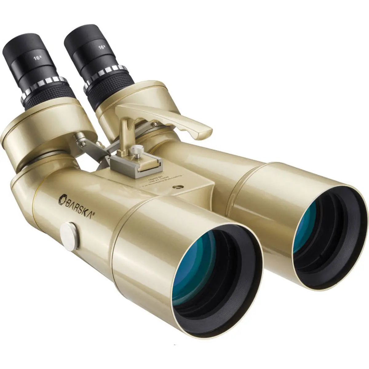 Barska 16x70 Encounter Series Waterproof Porro Prism Jumbo Binocular Telescope with 2.8 Degree Angle of View, Glossy Champagne