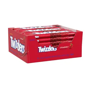 Twizzlers Strawberry 18 ct. - Sweet and Chewy Licorice Candy with Cherry Flavor - 18 Count Pack Snack Bonbon
