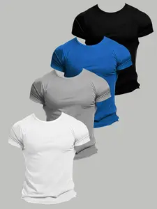 Men Women Streetwear Short Sleeves, High Elasticity Slim Fit Fabric, Loose-Fit H-Type Design, All-Season Casual Wear