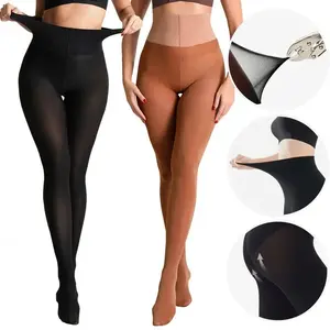 LUCKMEEY 40D Rip-Resistant Tights for Women Revolutionary Fiber Unbelievable Durability Opaque High Waisted Pantyhose with Reinforced Toe Garment Friendly Stockings