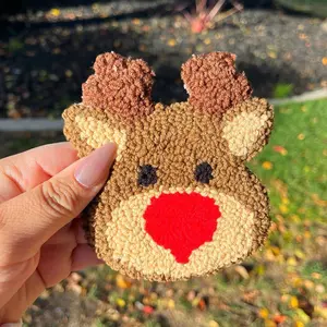 Christmas Deer Rug Coaster - Tableware for Home Decor