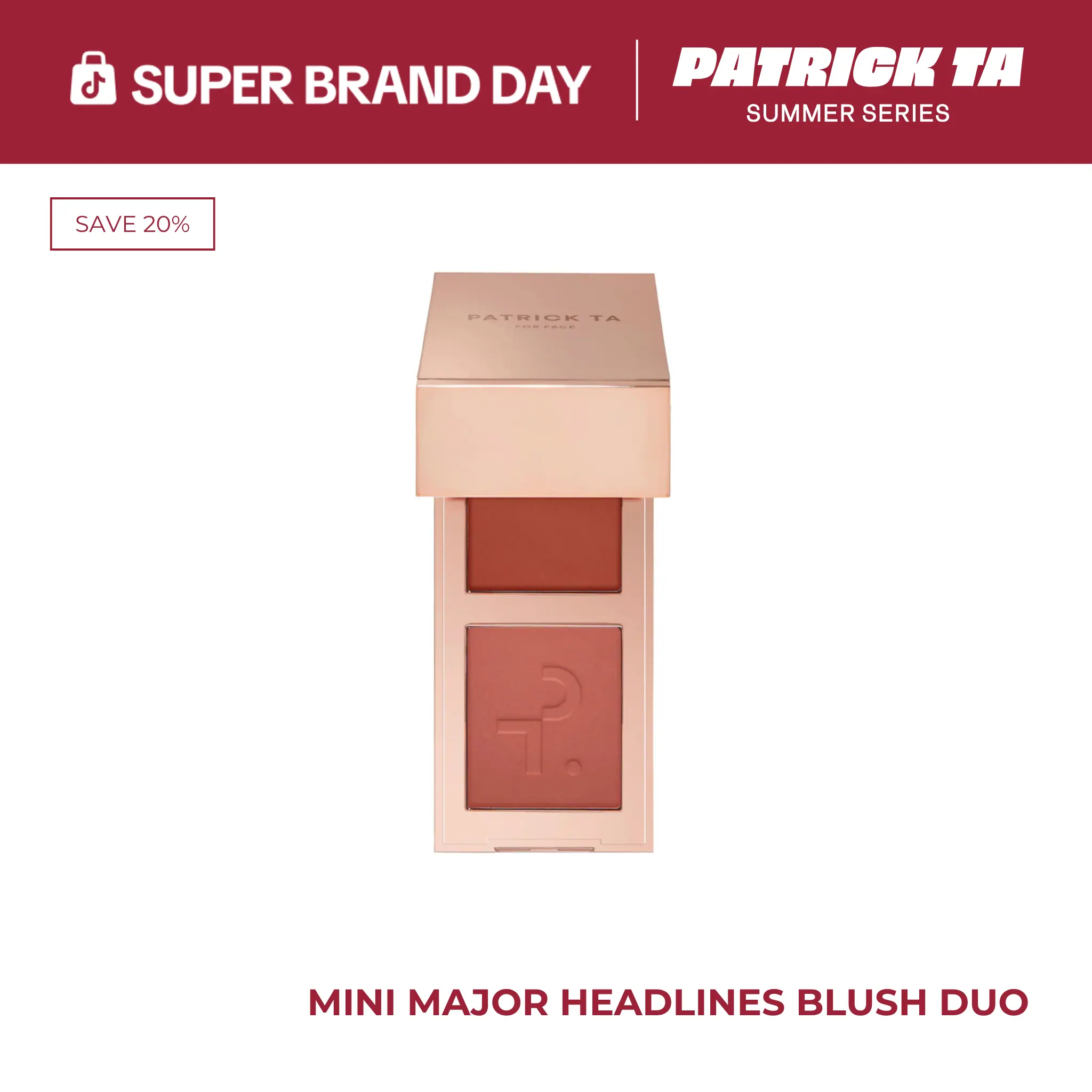 Mini Major Headlines Double-Take Crème & Powder Blush Duo Mini Major Headlines Double-Take Crème & Powder Blush Duo