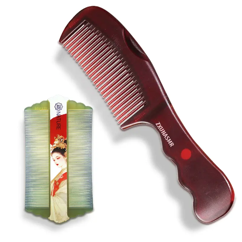 Double the Care, Double the Shine, ZXUNASMR COMB SET | Haircare Comb Set for Healthier, Shinier Hair, Magnetic Technology, Precision Styling for Healthier, Scalp Sweep Detox Comb stainless steel fine tooth comb Multicolor, wavy thermal brush Perfect Pair