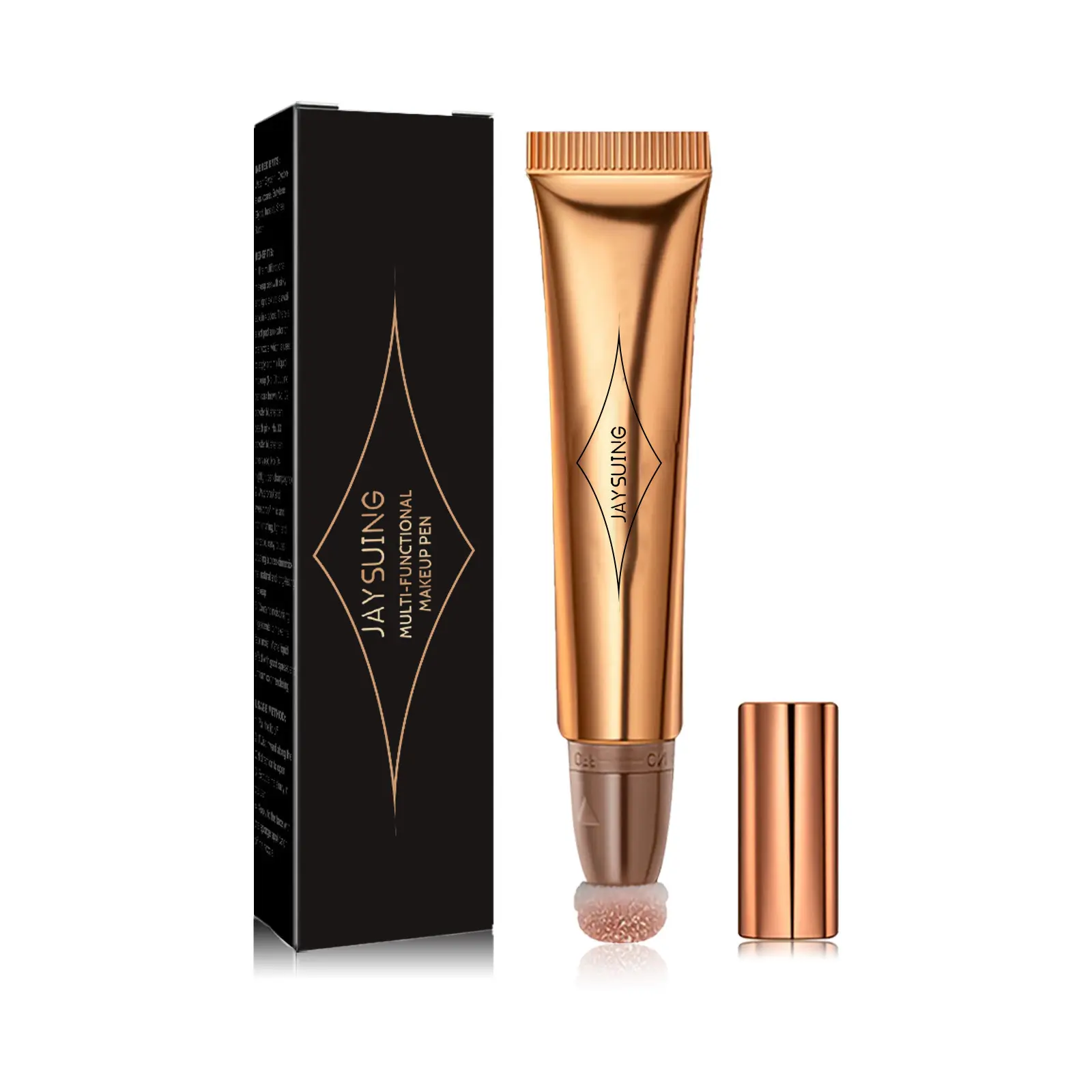 Jaysuing Multi-Functional Makeup Pen, Solid Liquid Contour Facial Blush Contour Highlighter Stick Bronzer Applicator