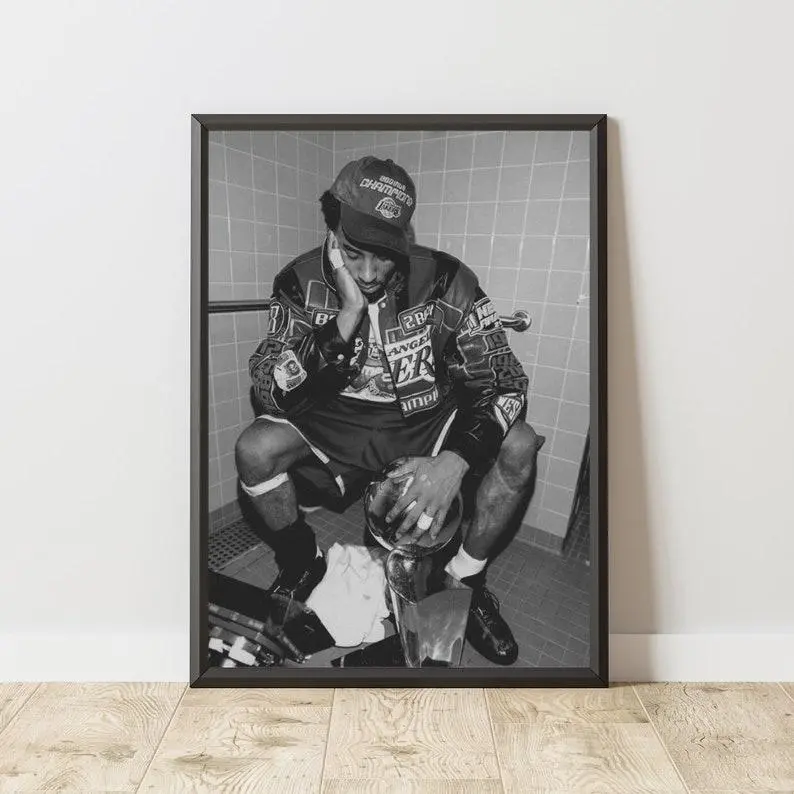 Kobe Bryant Poster, Basketball Legend Art Print, Wall Decor, Sports Memorabilia, Black Mamba Tribute, NO FRAME Home Decor, Motivational Artwork decoration 3