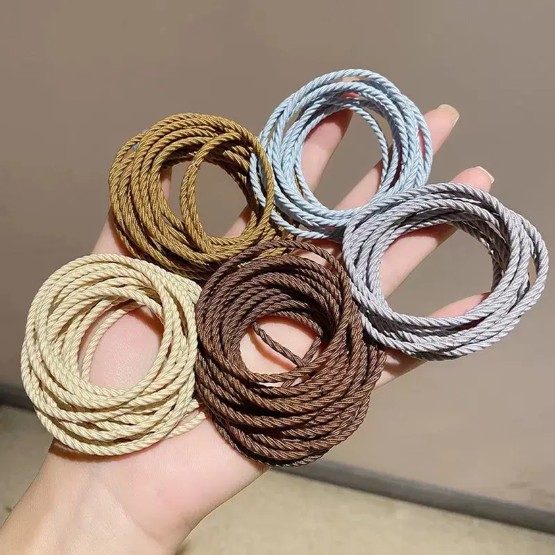 1PC Mystery Color Braided Hair Tie - High Elastic Seamless Hair Band for Thick Hair (Random Color)