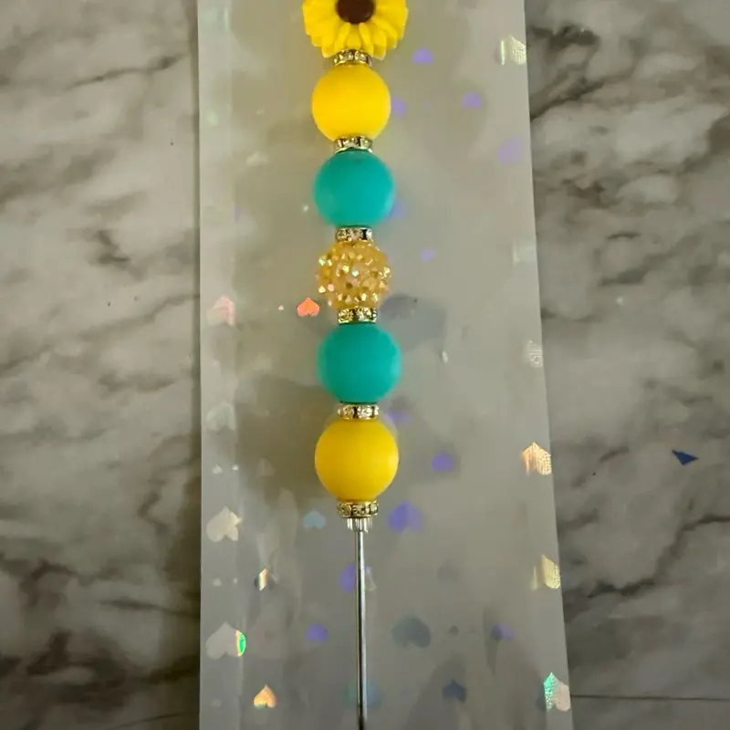Teal and yellow pokey tools Custom Durable Diy Handmade Craft Craft Supplies Artificial