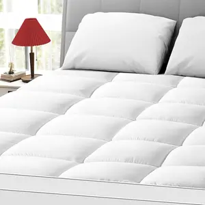 【VALUXE】 Breathable Cooling Mattress Topper Queen Size – Plush Quilted Fitted Mattress Protector with 8–21” Deep Pocket