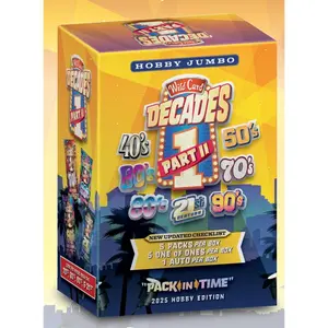 2025 Wild Card Decades 1 Part II Jumbo Trading Cards Box