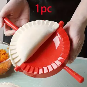 Large Press-Type Dumpling Mold, Heavy-Duty Plastic Baking Mould with Non-Stick Surface, Kitchen Tool, Ideal for Dumplings, Wontons, Pasta, Outdoor camping, kitchen setup, dumpling preparation, durable construction, ideal for home cooks