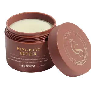 King Body Butter Cologne - Organic Daily Scent, Gentle Nourishing Moisturizer for Sensitive Radiant Skin, Soothing Blend with Natural Honey, Shea & Jojoba