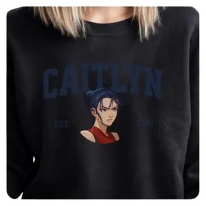 Caitlyn Arcane Sweatshirt - Unisex Crewneck For Lol Gamers - League Of Legends Apparel Sweater
