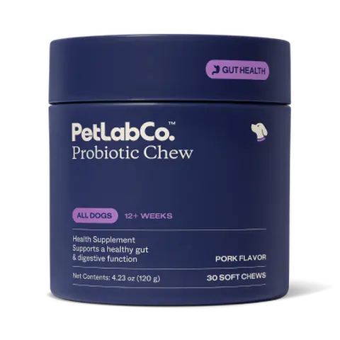 PetLab Co. Probiotics for Dogs Soft Chews for Seasonal Allergies, Gut, and Digestive Health. Vet-Reviewed, Premium-Quality Ingredients - Supplements