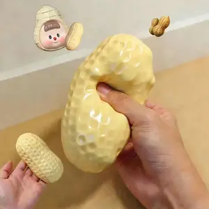 Peanut Stress Ball Crunchy Squeeze Ball Squishy Toy Buttery-Soft Feel Fidget Toy ASMR Sensory Anti stress relief toy for Adults