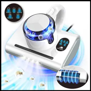 [Gifts for Mother]Mattress Vacuum Cleaner,13Kpa Powerful Suction Bed Vaccum Cleaner with UV-C Light,LED Headlights and High Heating Tech, portable 1.2kg Light Weight Handheld vaccum for spot Cleaning,Sofa,Couch Fabric Cleaner, carpet pet hair