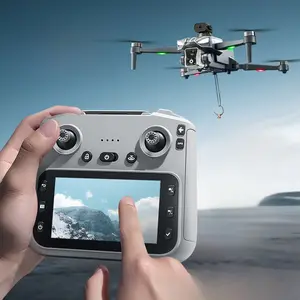 Intelligent 4k drone. Screen remote