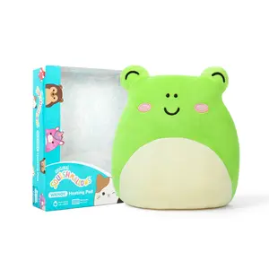 Squishmallows Wendy the Frog Heating Pad Plush 10" Microwaveable for Cramps & Relaxation Easter Basket Gift