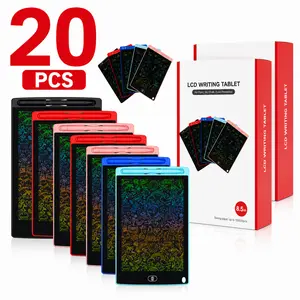 20-Pack 8.5 in LCD Writing Board Devices, Reusable Digital Drawing Pad for Kids 3-8, Erasable Educational Arts Crafts Toy for Summer Activities